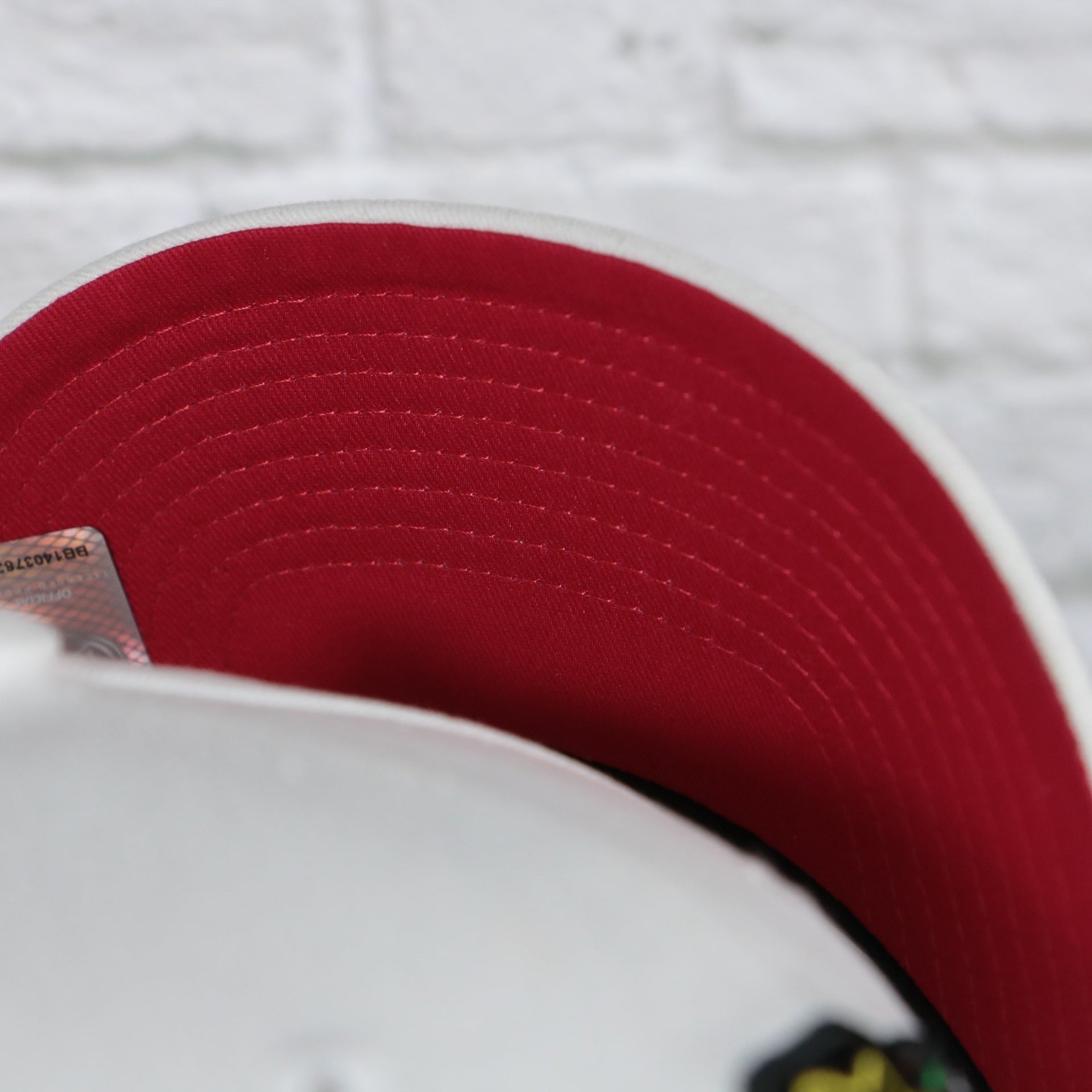 red under visor on the Chicago Blackhawks NHL All in Pro Red Bottom | White Snapback Hat