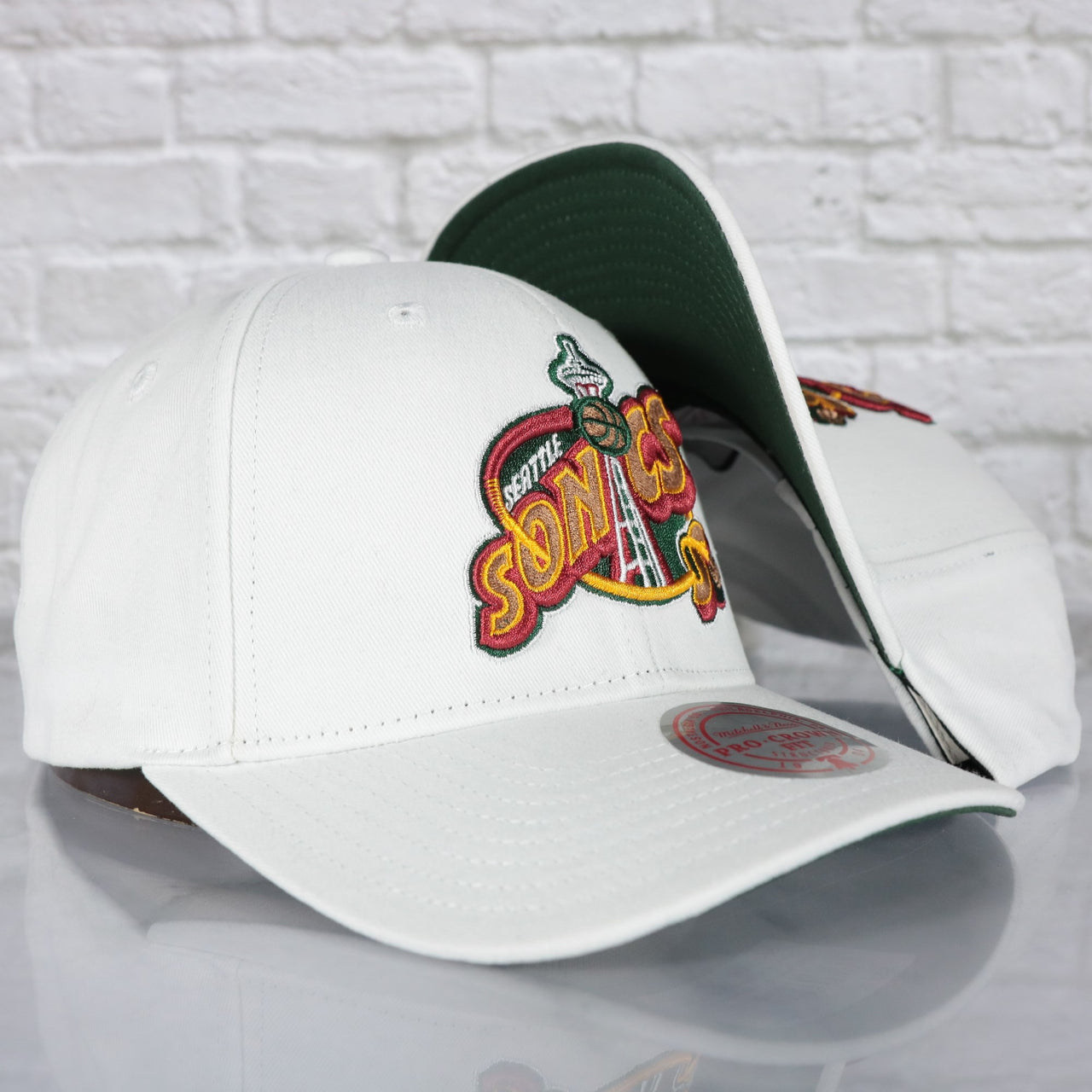 Seattle Supersonics NBA Hardwood Classics All in Pro Green Bottom | White Snapback Hat