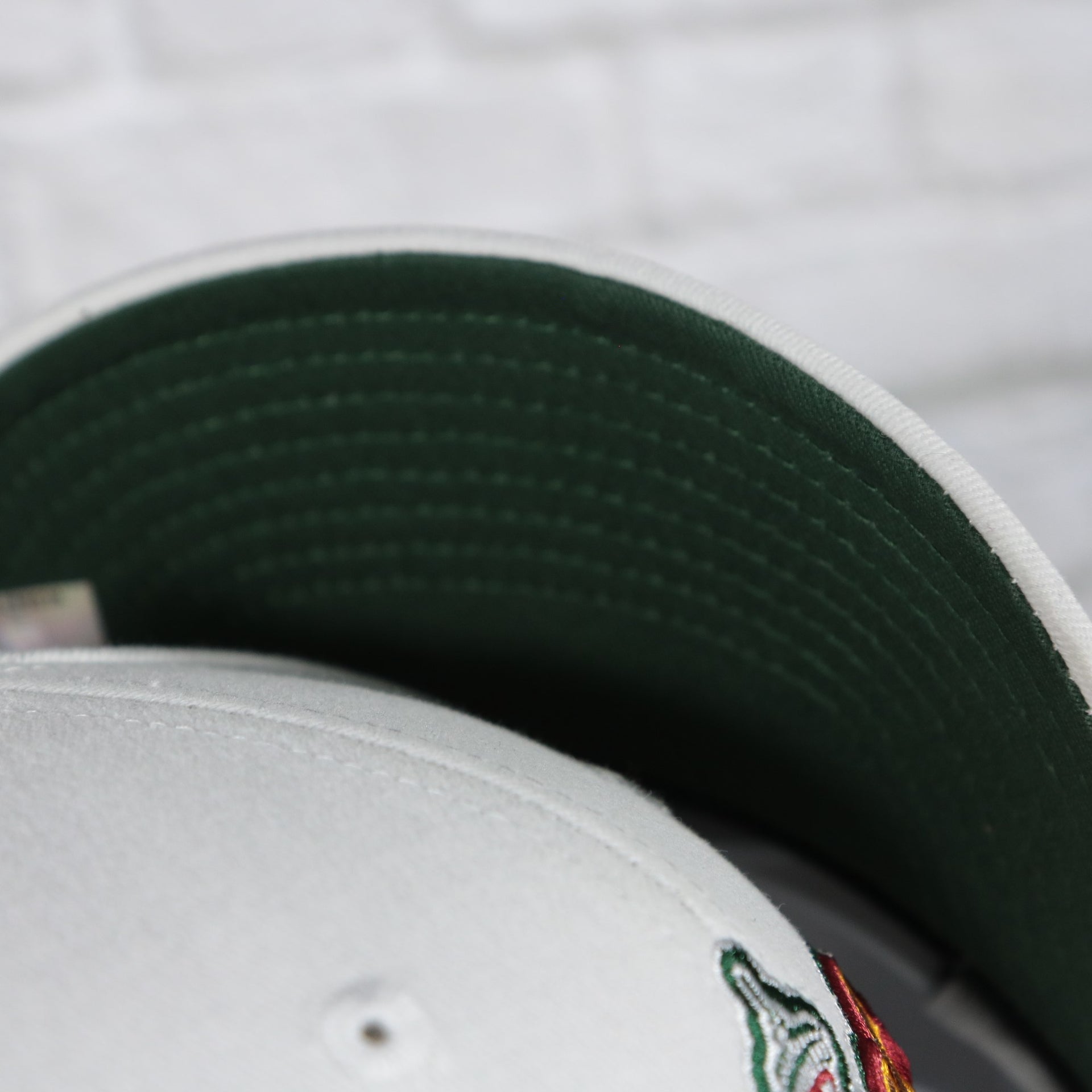 green under visor on the Seattle Supersonics NBA Hardwood Classics All in Pro Green Bottom | White Snapback Hat