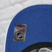 blue under visor on the St. Louis Blues NHL All in Pro Blue Bottom | White Snapback Hat