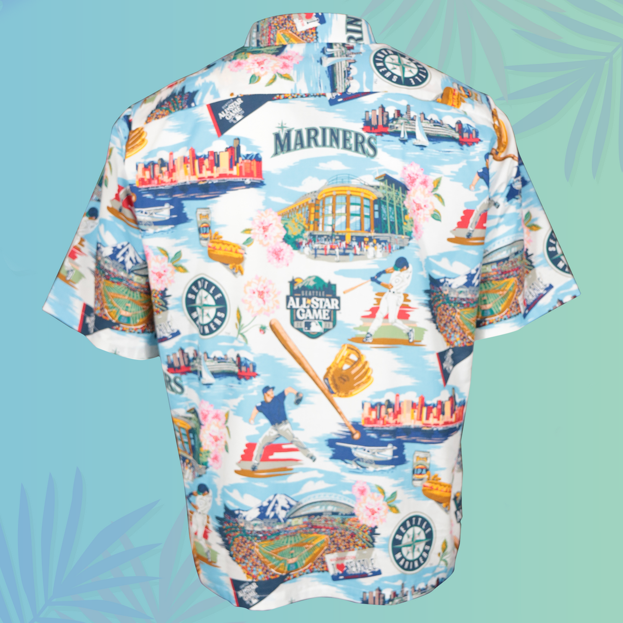 Seattle Mariners All Star Game 2023 | Scenic Print Hawaiian Polo Shirt