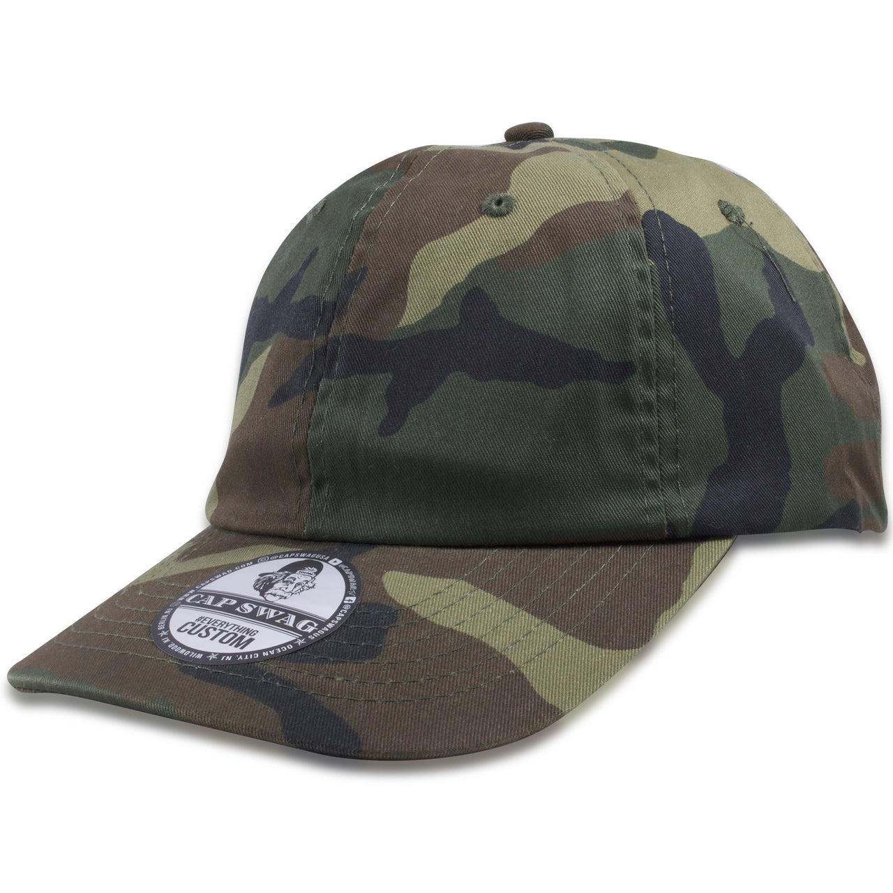 Blank Camouflage Adjustable Dad Hat