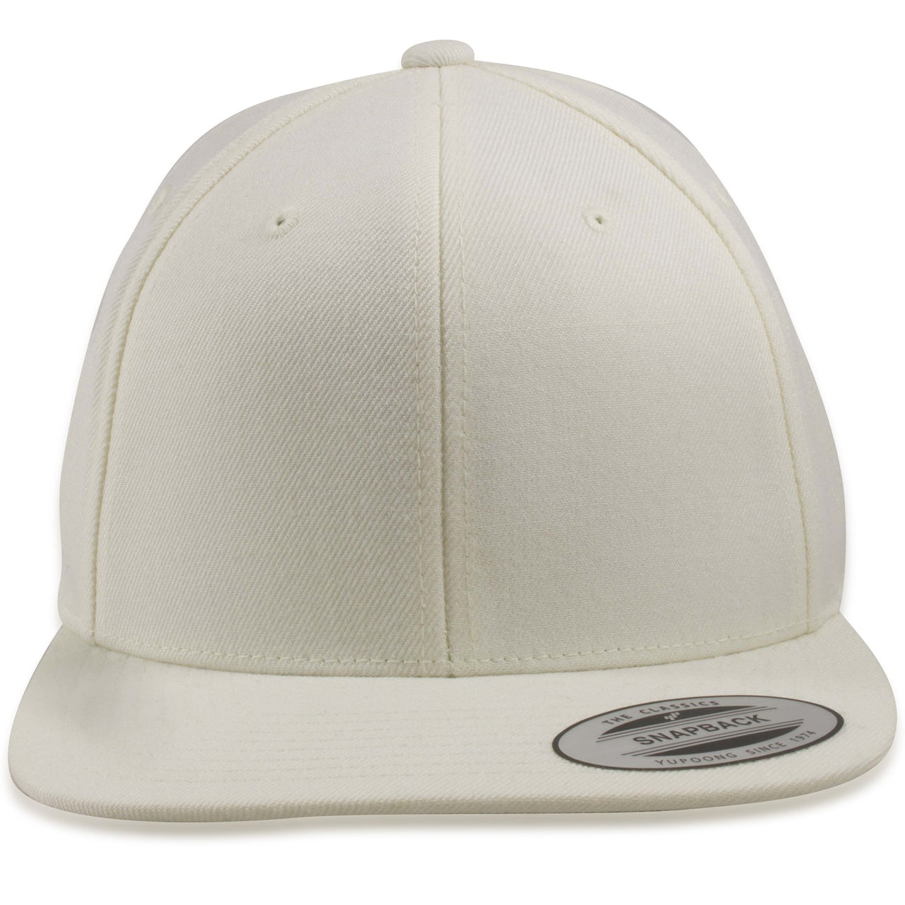 Blank Classic Natural Off-White Snapback Hat