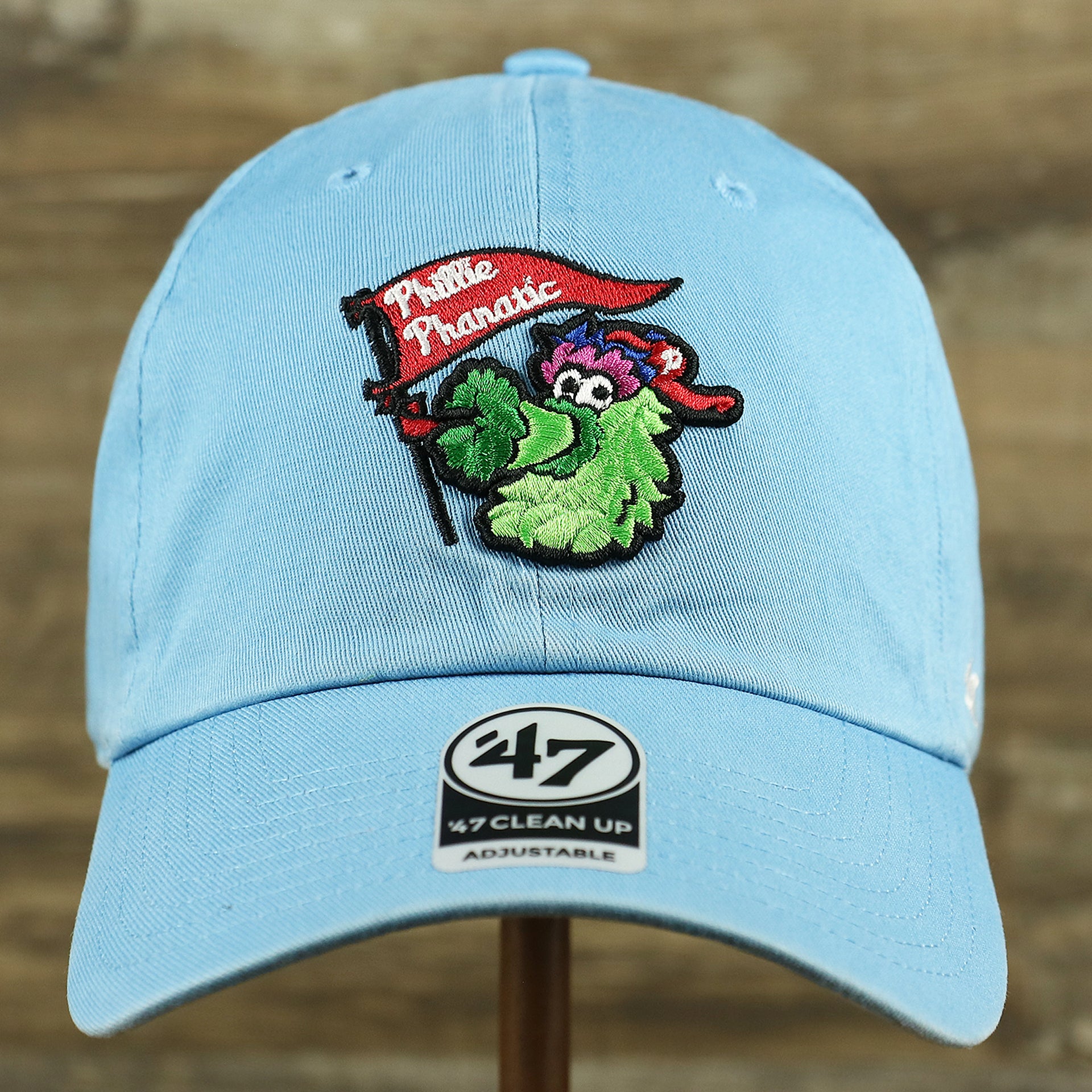 The front of the Philadelphia Phillies Mascot Phillie Phanatic Dad Hat | Columbia Dad Hat