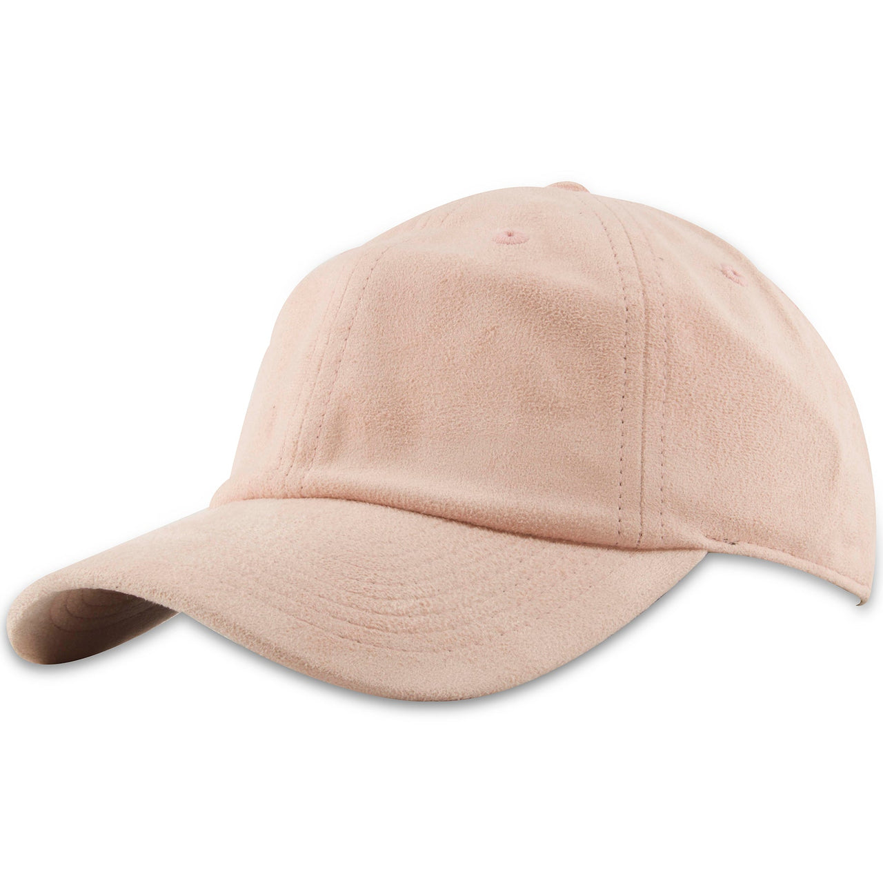 Peach Blank Suede Classic Adjustable Dad Hat