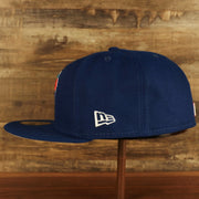 Wearer's left of the Toronto Blue Jays "City Cluster" Side Patch Gray Bottom Royal 59Fifty Fitted Cap