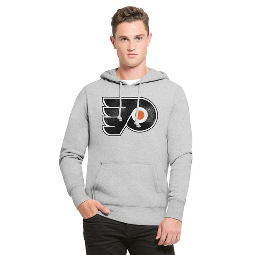 Flyers Hoodie | Philadelphia Flyers Grey Pullover Hoodie | Flyers Gray Sweatshirt front shot