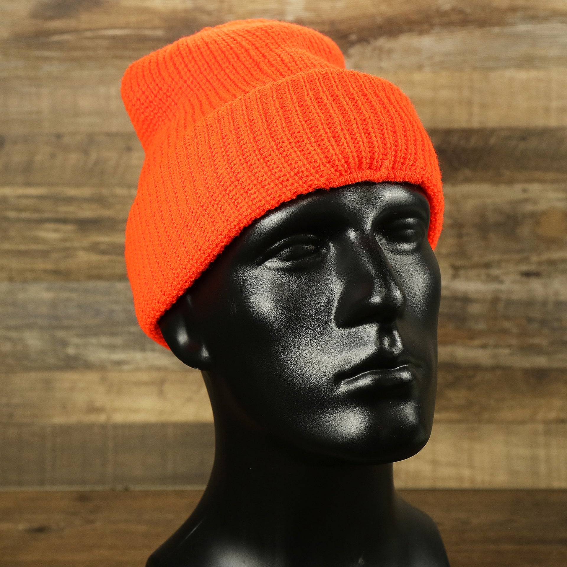 The Safety Orange Snug Fit Three Hole Balaclava | Neon Orange Knit Ski Mask
