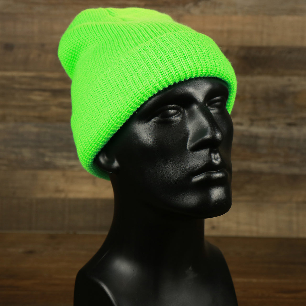 The Safety Green Snug Fit Three Hole Balaclava | Neon Green Knit Ski Mask