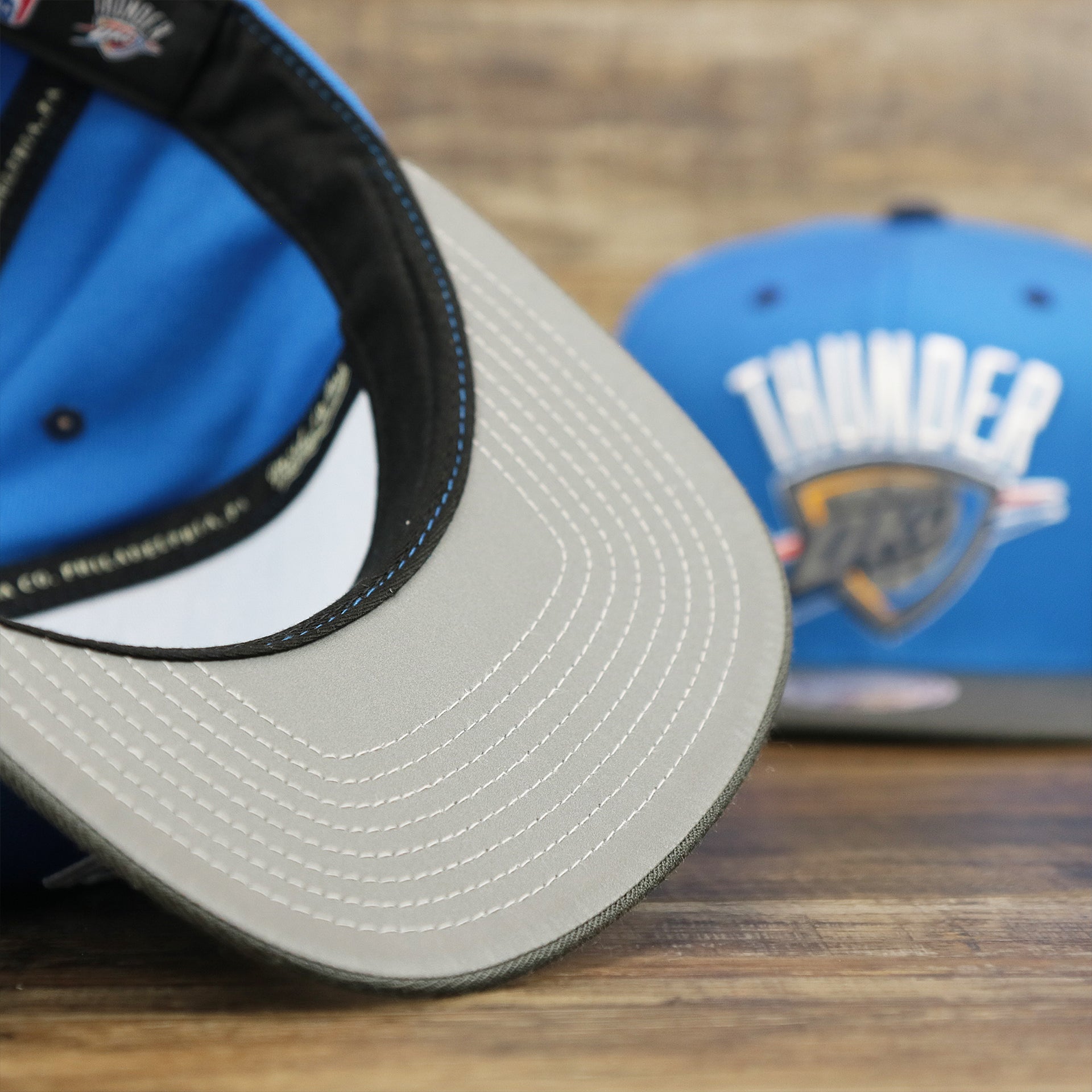 The Reflective Undervisor on the Thunder Snapback Hat | Oklahoma City Thunder Reflective 2-Tone Snap Cap