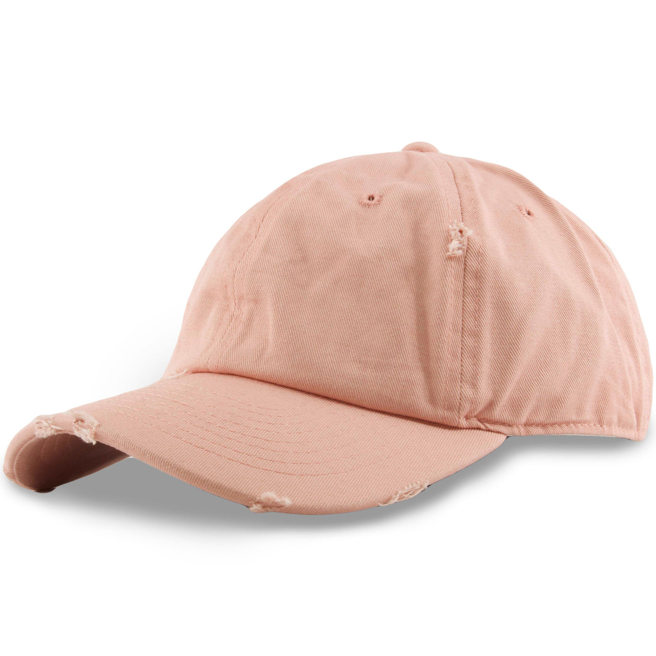 Foot Clan Blank Peach Adjustable Distressed Dad Hat