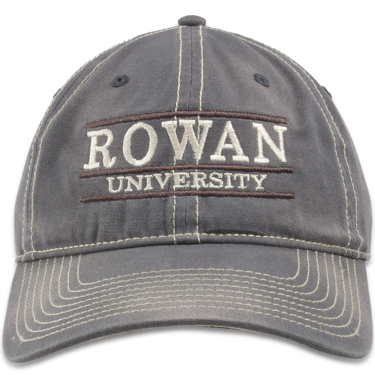 Rowan University Profs Script Text Gray Adjustable Dad Hat