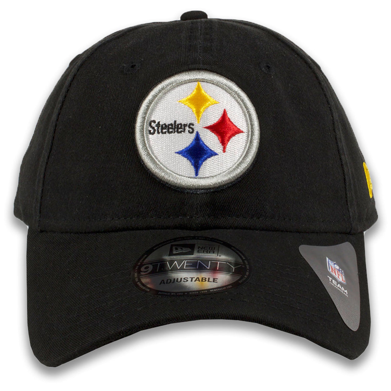 Pittsburgh Steelers Classic Team Logo Adjustable Black 9Twenty New Era Dad Hat