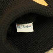 The Game Tag on the Ocean City New Jersey Leather OC Logo Waffle Knit Cuffed Beanie