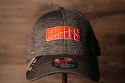 Chiefs 2020 Training Camp Flexfit | Kansas City Chiefs 2020 On-Field Grey Training Camp Stretch Fit  the front of this chiefs hat has the chiefs name on it