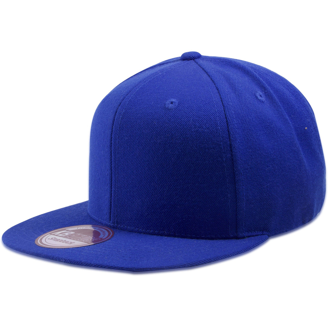 Royal Blue Wool Blend Adjustable Snapback Hat
