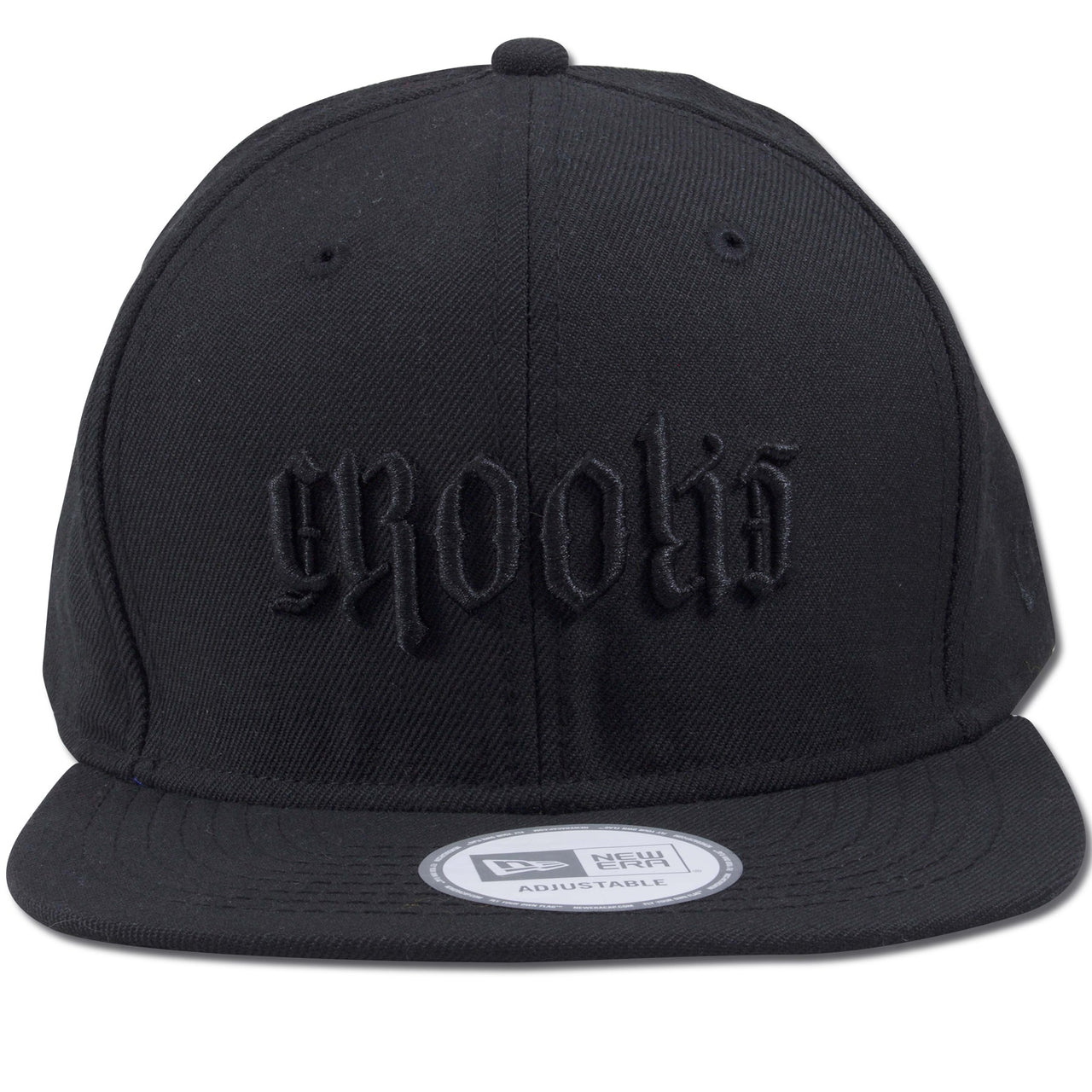 Crooks and Castles x New Era Black Adjustable Strapback Hat