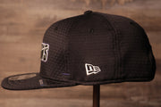 Ravens 2020 Training Camp Snapback Hat | Baltimore 2020 On-Field Black Training Camp Snap Cap the wearers left side ahs the new era logo