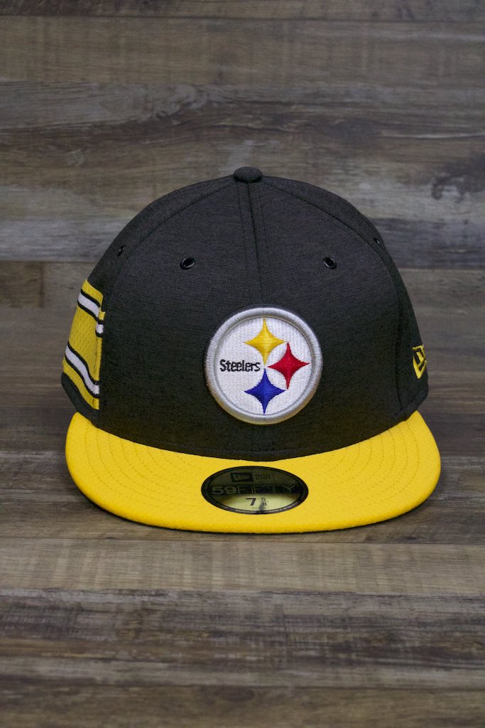 Steelers On Field Fitted Cap | Pittsburgh Steelers 2018 On-Field 59Fifty Fitted Cap