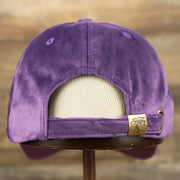 The backside of the Velour Blank Concord Grape Baseball Hat | Purple Dad Hat
