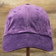 The front of the Velour Blank Concord Grape Baseball Hat | Purple Dad Hat