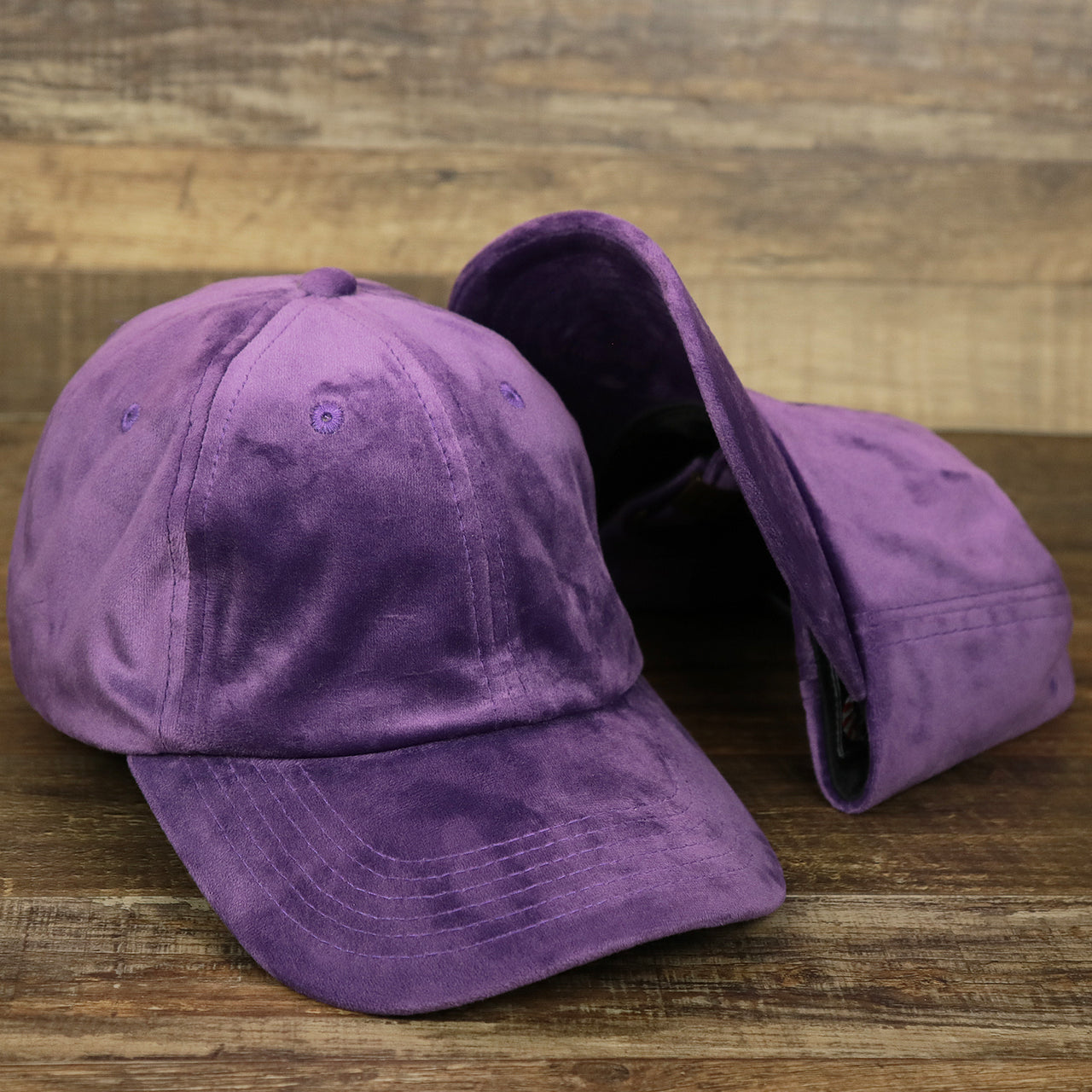 The Velour Blank Concord Grape Baseball Hat | Purple Dad Hat