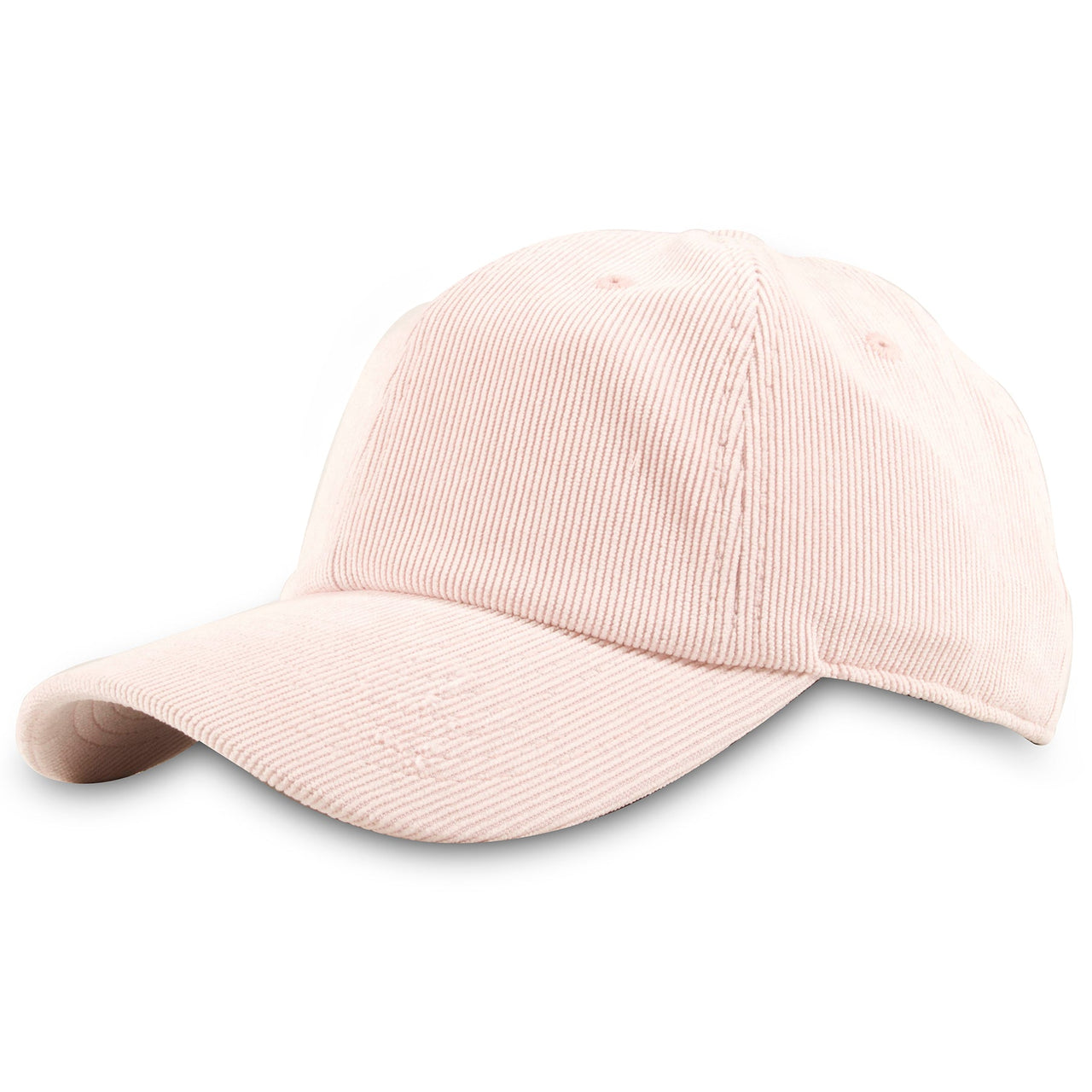 Light Pink Blank Corduroy Classic Adjustable Dad Hat