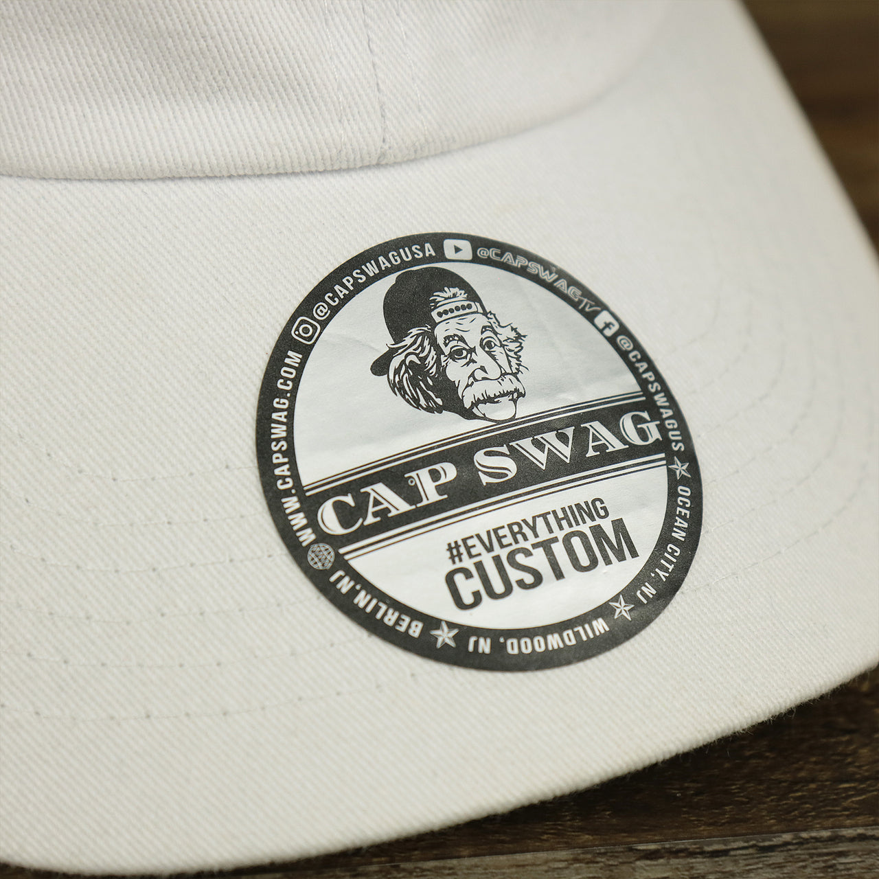FOOT CLAN | DAD HAT | LINEN MATERIAL BLANK OSFM COTTON UNSTRUCTURED ADJUSTABLE, White, OSFM
