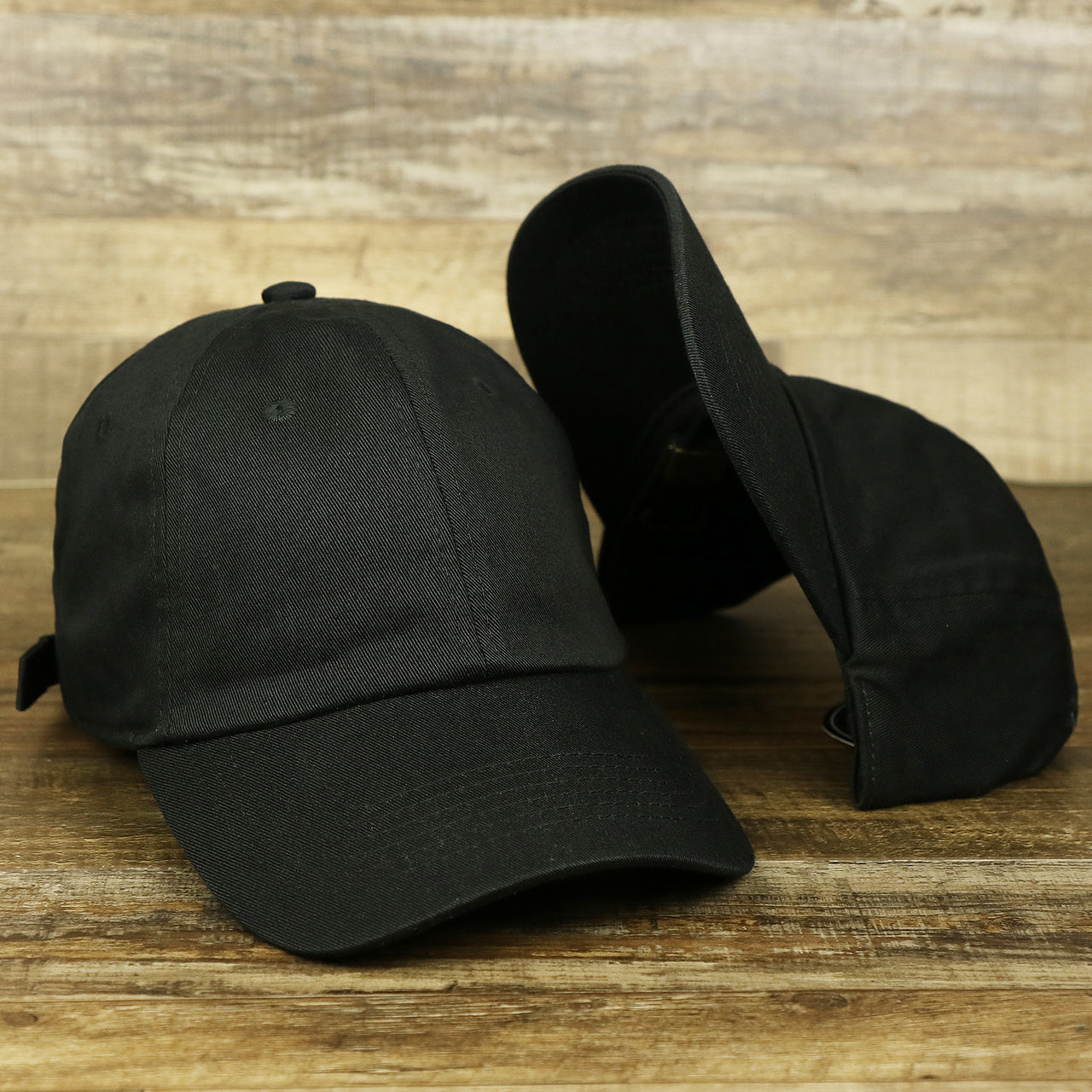 The Jet Black Blank Baseball Hat | Black Dad Hat