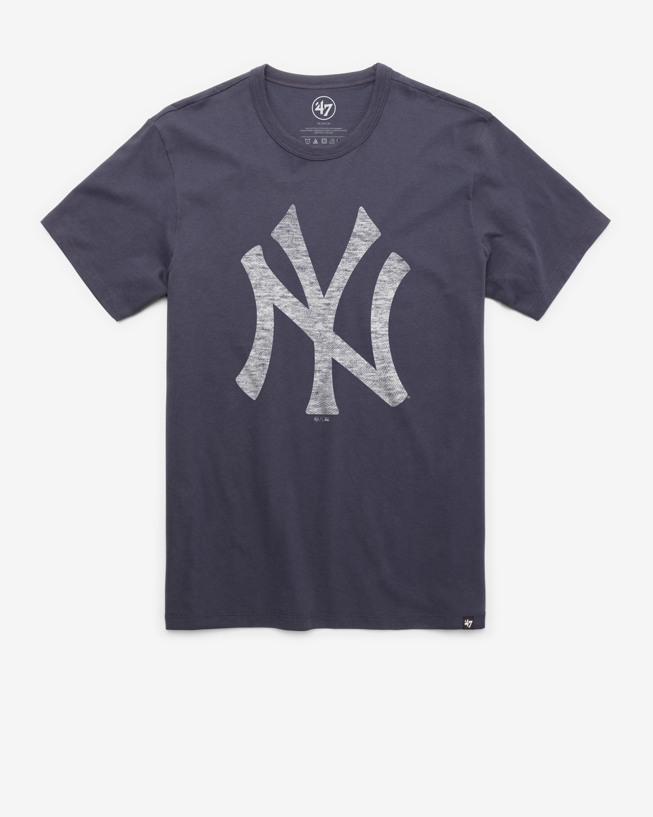 The New York Yankees T Shirt With White Yankees Logo | Navy T-Shirt