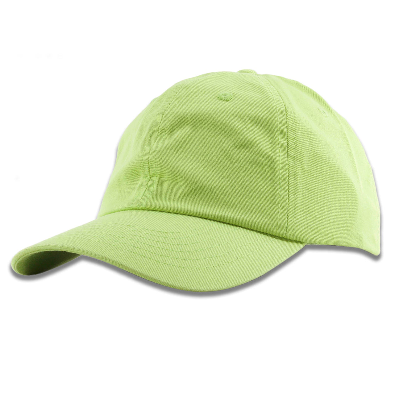 Lime Green Blank Adjustable Dad Hat