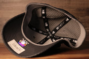 Ravens 2020 Training Camp Flexfit | Baltimore Ravens 2020 On-Field Grey Training Camp Stretch Fit  the underside of this cap is grey