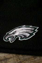 Black Eagles beanie | Philadelphia Eagles basic black skully | Basic Philadelphia Eagles winter knit beanie