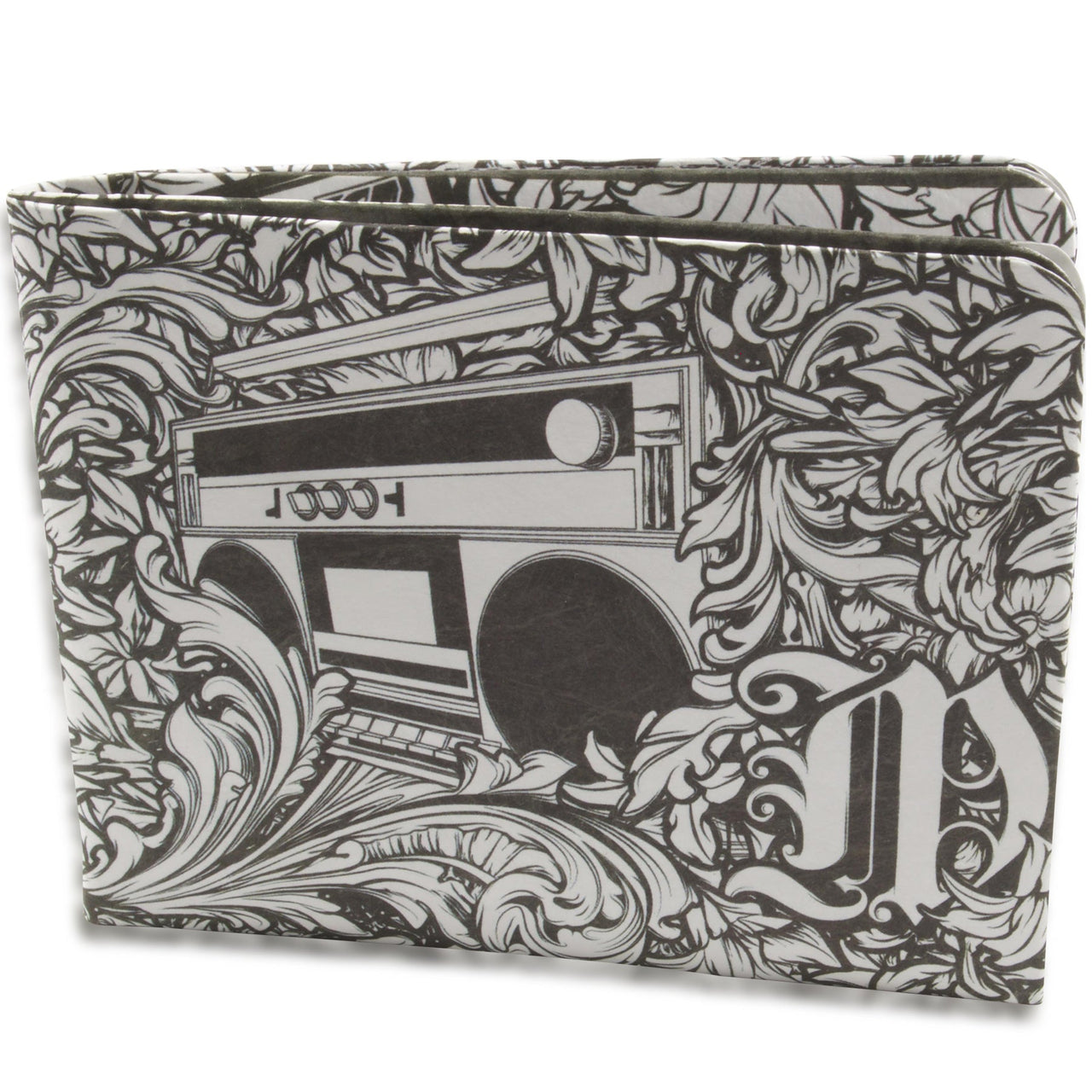 Olivera Black and White Boombox Paper Wallet