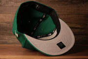 the underbrim of this cap is gray Grey Bottom Fitted Cap | Jawn Kelly Green Gray Bottom Fitted Hat
