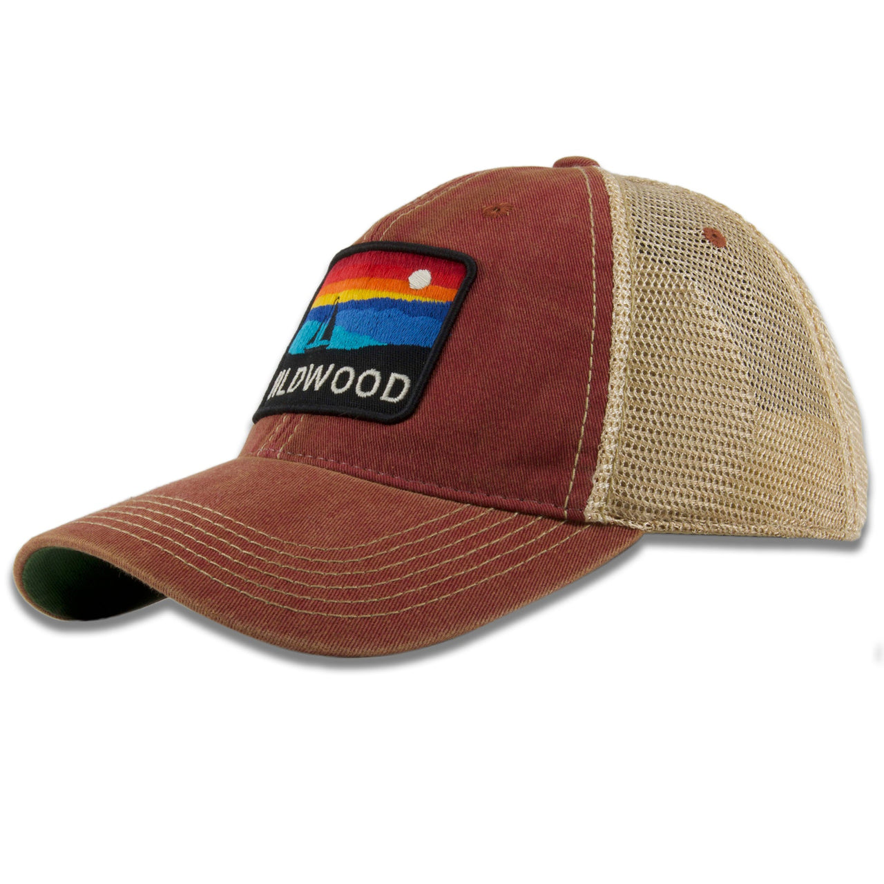 Wildwood "The Horizon" Cardinal / Khaki Mesh-Back Trucker Hat