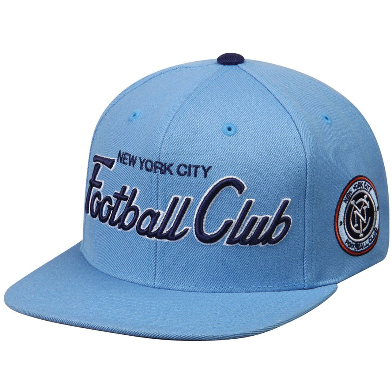 New York City Football Club Special Script Mitchell and Ness Snapback Hat