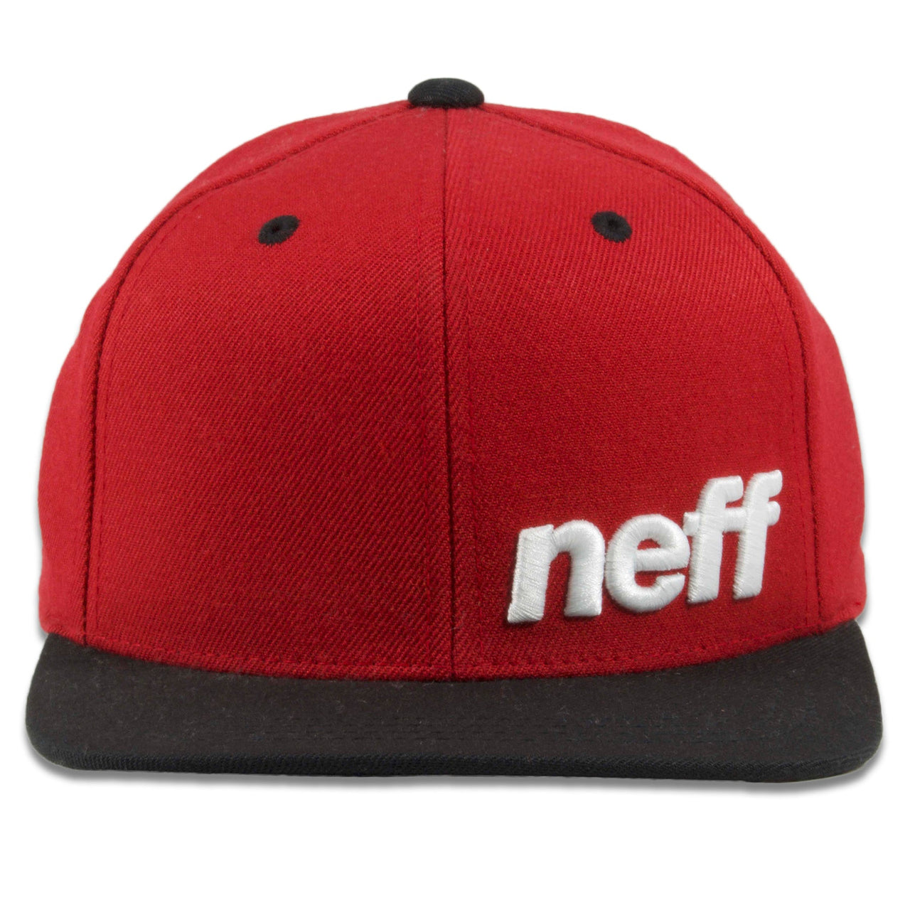 Neff Youth Sized Daily Red on Black Snapback Hat