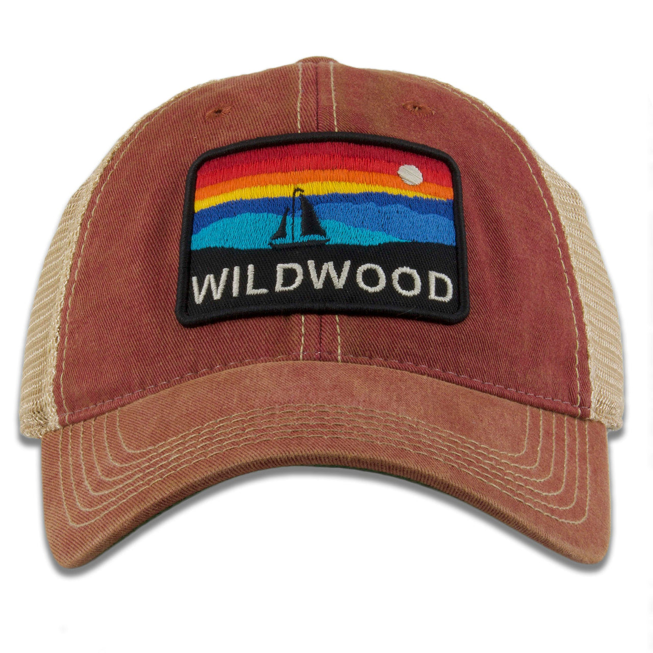 Wildwood "The Horizon" Cardinal / Khaki Mesh-Back Trucker Hat