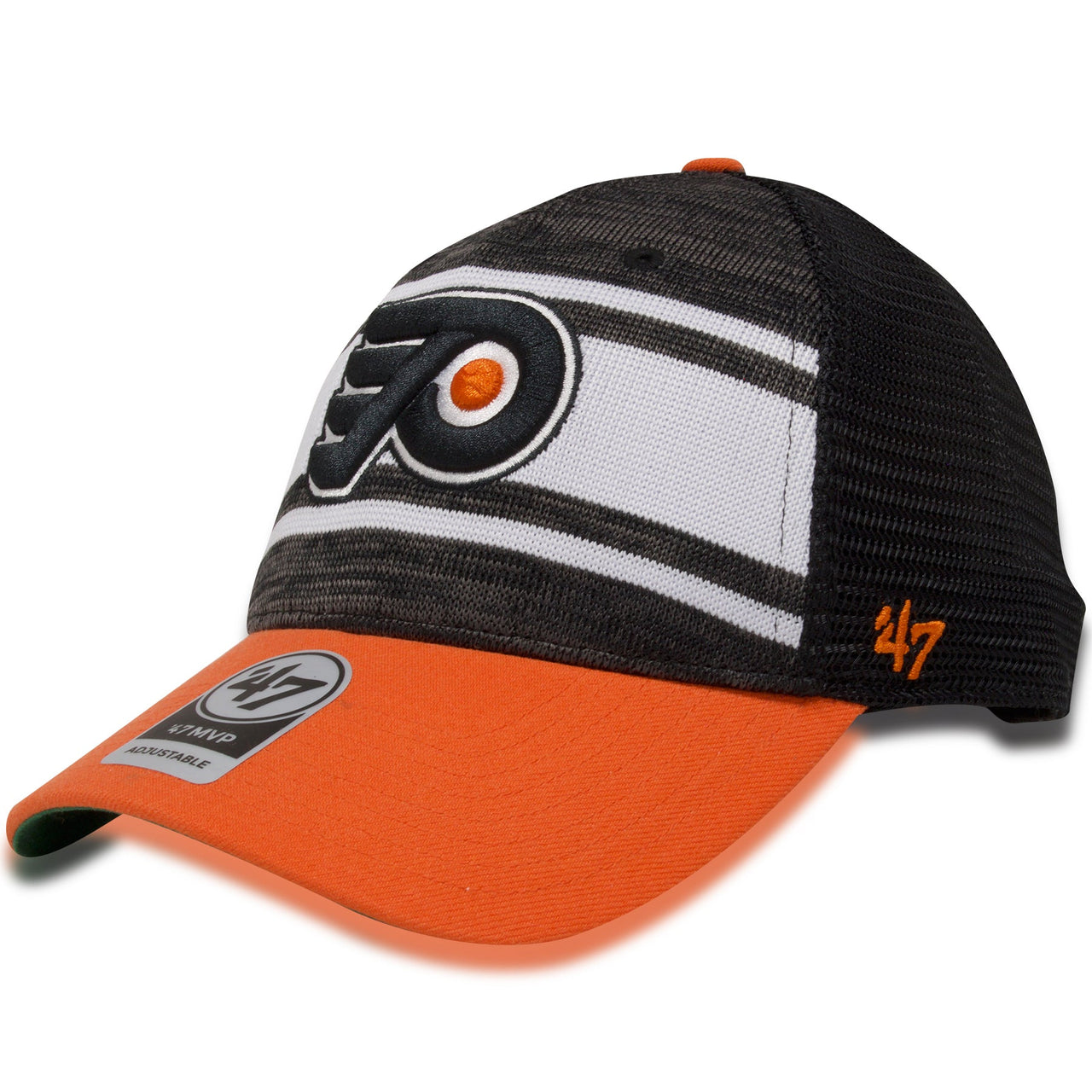 Philadelphia Flyers Tri-Colored '47 Brand MVP Power Play Trucker Hat