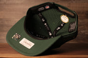 Packers 2020 Training Camp Snapback Hat | Green Bay Packers 2020 On-Field Green Training Camp Snap Cap the underside of this packers flat brim is green