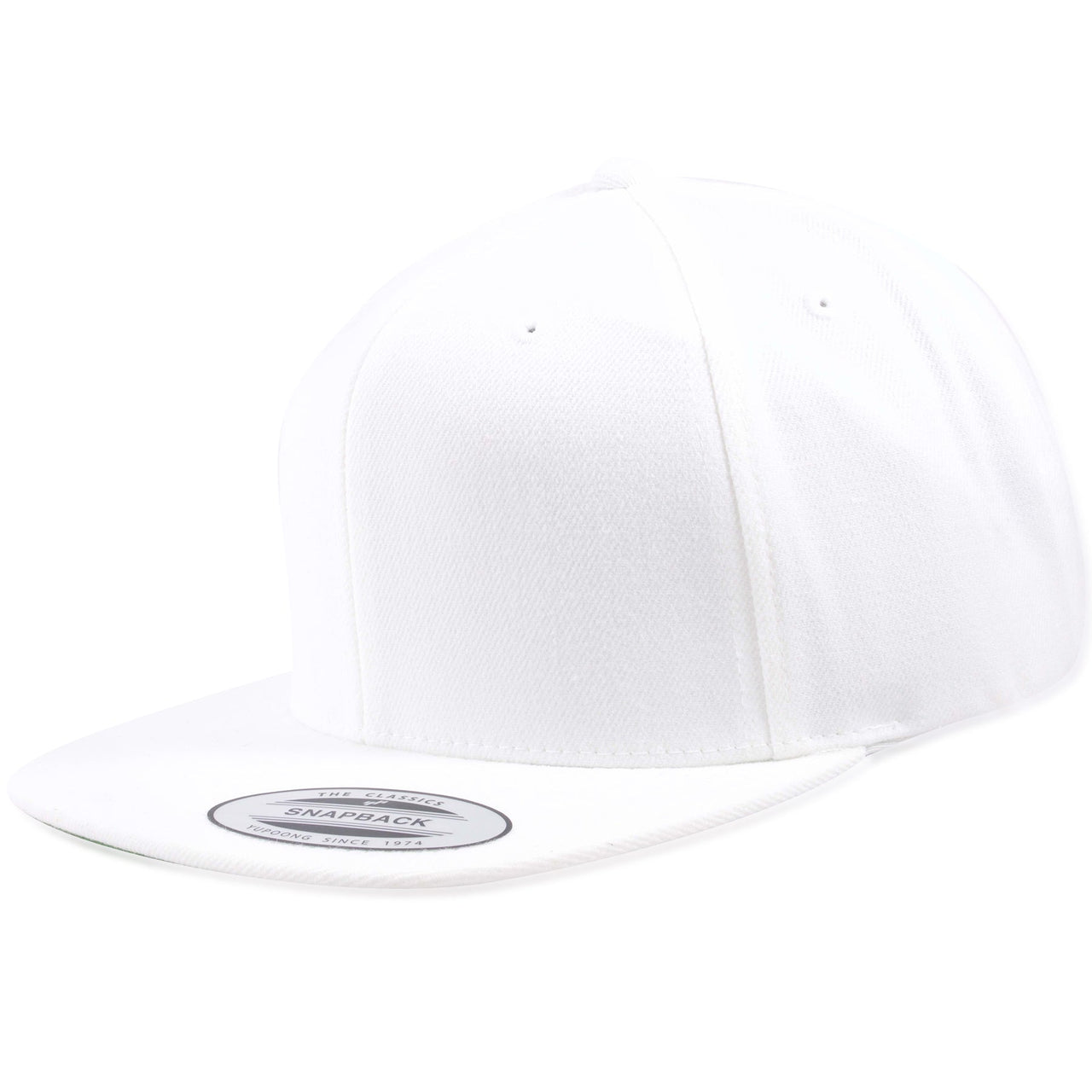 White Blank Green Undervisor Adjustable Snapback Hat