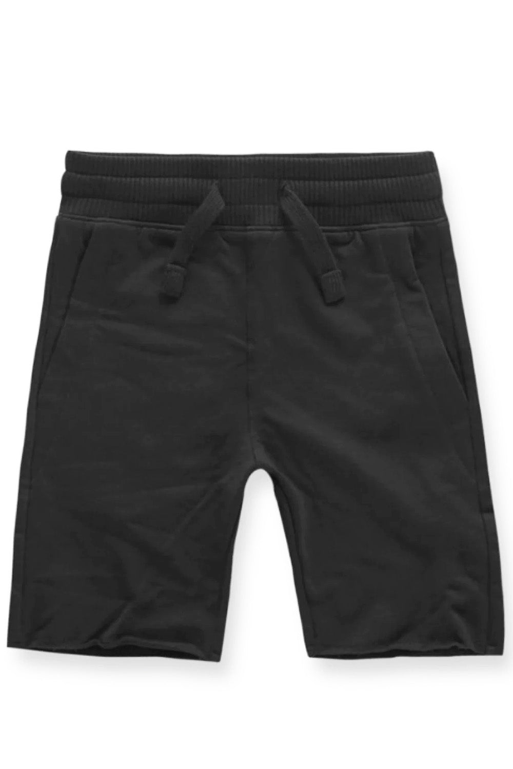 The Boy’s Fleece Shorts with Ribbings | Jordan Craig Black