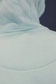 logo shot on the Men's Sky Foam Fleece Zip Up Hoodie Sweatshirt Jogger Top To Match Sneakers