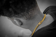 GOLDEN GILT | 8MM MIAMI CUBAN LINK NECKLACE | 18K GOLD PLATED |