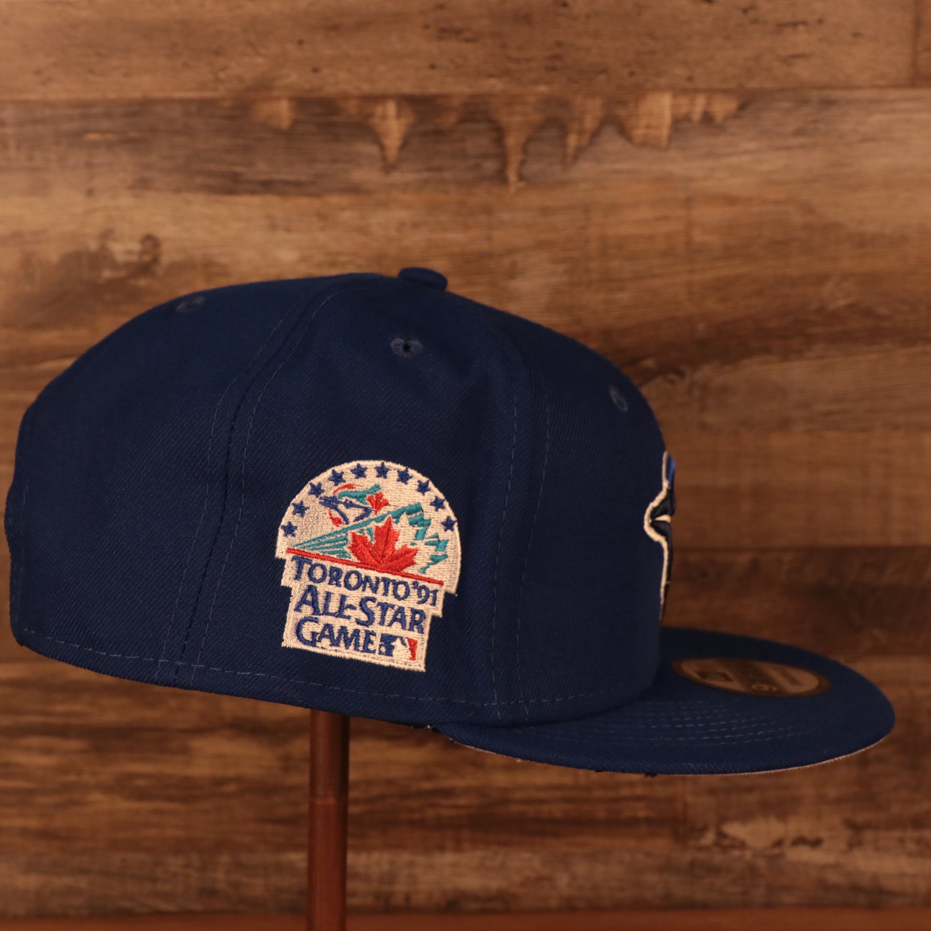 Wearer's right of the Toronto Blue Jays 1991 All Star Game Side Patch Gray Bottom 9Fifty Snapback Hat