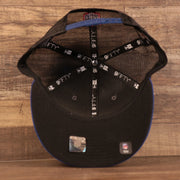 The inner side of the crown of the New Era 2021 NFL draft hat for the Giants.
