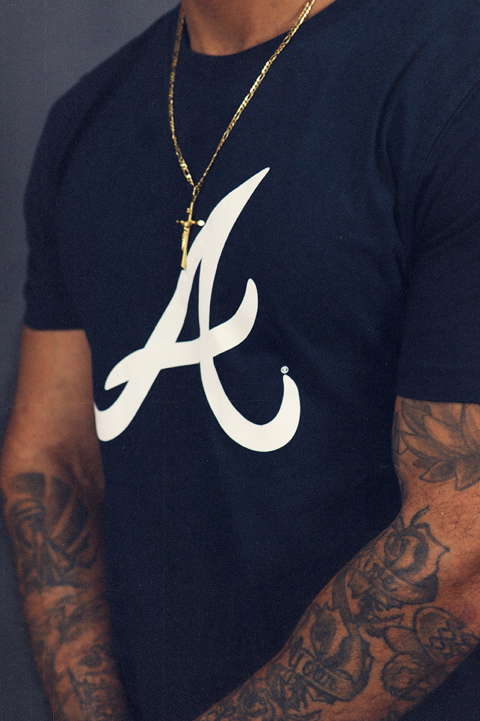 Atlanta Braves "City Transit" 59Fifty Fitted Matching Navy T-Shirt
