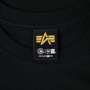 The Alpha Industries Tag on the New York Yankees Sports Unite Us Alpha Industries Armed Forces T-Shirt | Black Tshirt