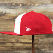 The wearer's left on the Anaheim Angles 2021 City Connect 59Fifty Fitted Cap | New Era White and Red